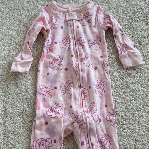3-6M Disney Baby Minnie Mouse Footie Coverall - Picture 2 of 6